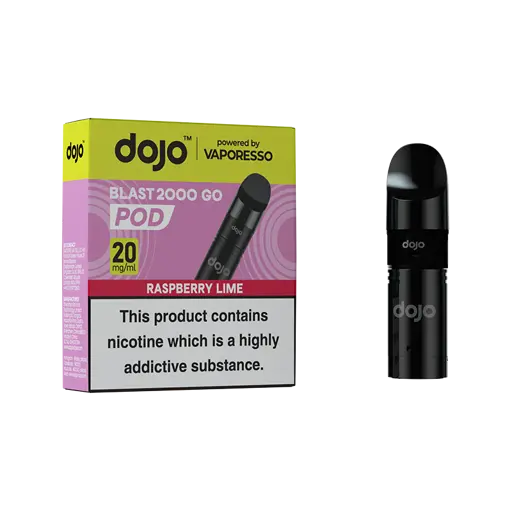 Vaporesso Dojo Blast 2000 Go Prefilled Pods Raspberry Lime