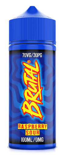 Brutal 100ml Shortfill E-Liquids Raspberry Sour