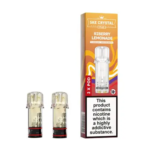SKE Crystal Plus Prefilled Vape Pods Riberry Lemonade