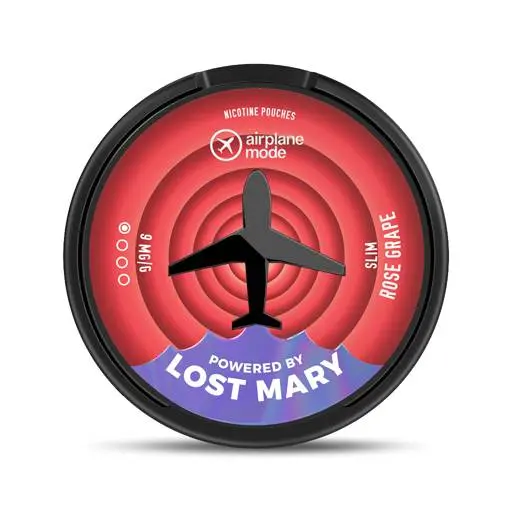 Lost Mary Airplane Mode Nicotine Pouches Rose Grape 6mg