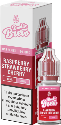 Ohm Brew Double Brew Bar Salts Raspberry Strawberry Cherry 5mg