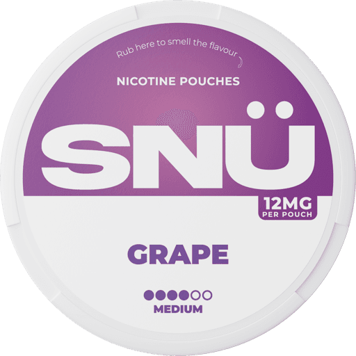 SNÜ Nicotine Pouches Grape 12mg