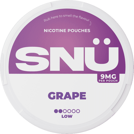 SNÜ Nicotine Pouches Grape 9mg