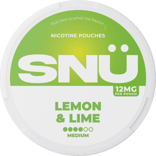 SNÜ Nicotine Pouches Lemon & Lime 12mg