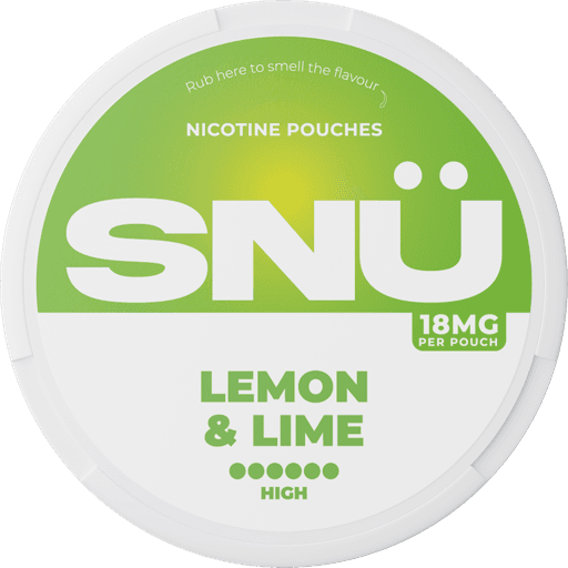 SNÜ Nicotine Pouches Lemon & Lime 18mg