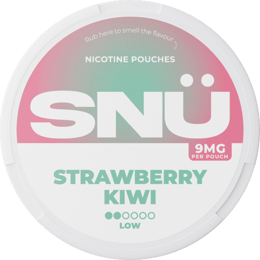 SNÜ Nicotine Pouches Strawberry Kiwi 9mg