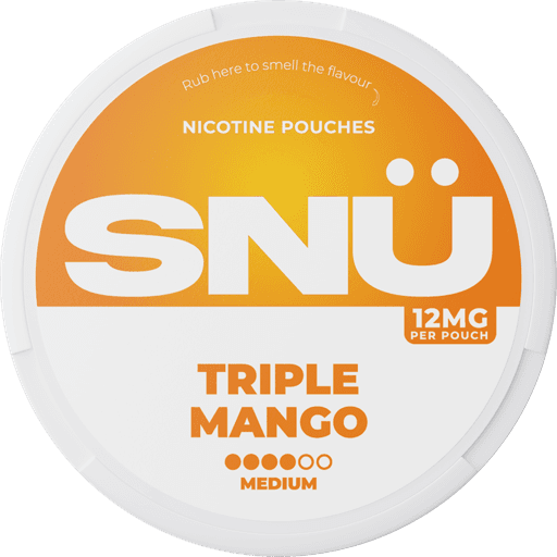 SNÜ Nicotine Pouches Triple Mango 12mg