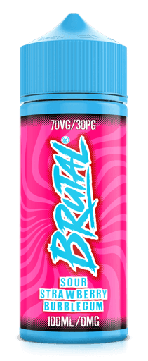 Brutal 100ml Shortfill E-Liquids Sour Strawberry Bubblegum