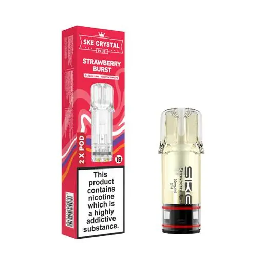 SKE Crystal Plus Prefilled Vape Pods Strawberry Burst