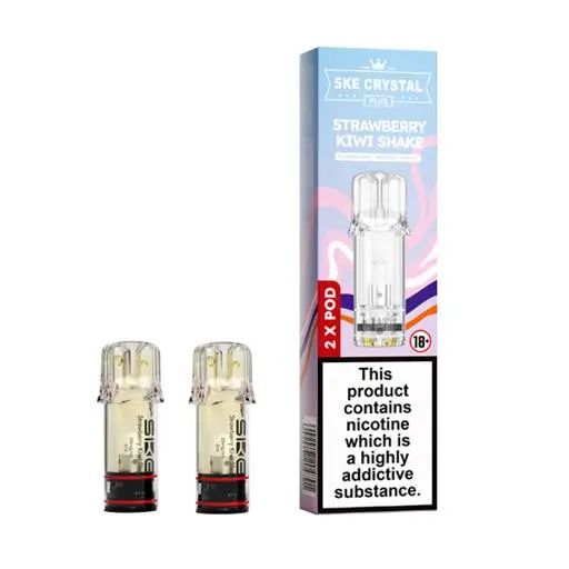 SKE Crystal Plus Prefilled Vape Pods Strawberry Kiwi Shake