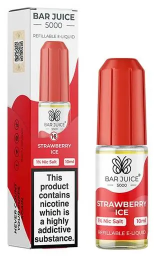 Bar Juice 5000 Nic Salt E-liquid Strawberry Ice 10mg