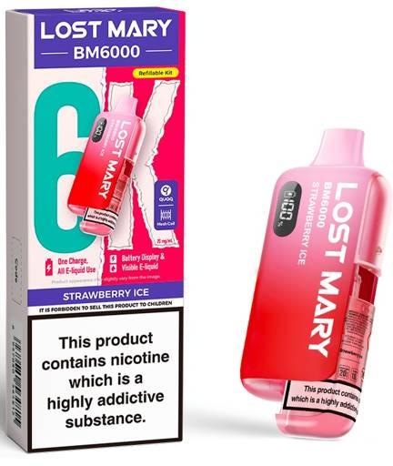 Lost Mary BM6000 Prefilled Pod Kit Strawberry Ice