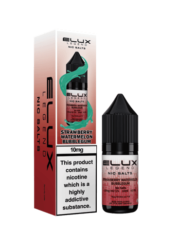 Elux Legend Nic Salt E-liquid Strawberry Watermelon Bubblegum 10mg