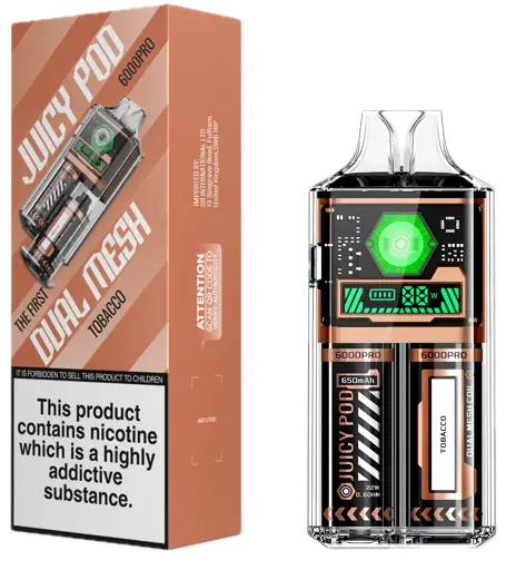 Juicy Pod 6000 Pro Disposable Vape Kit Tobacco