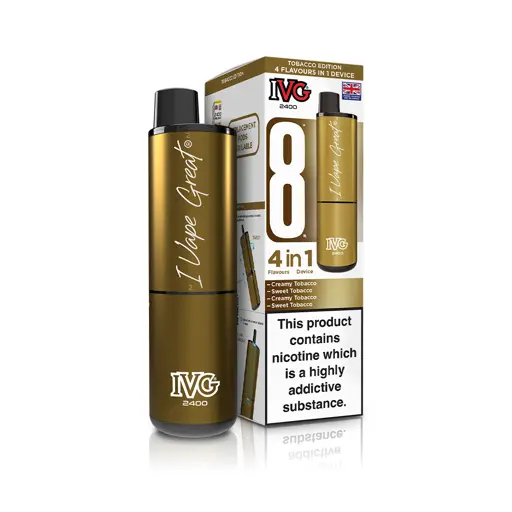IVG 2400 Prefilled Pod Vape Kit Tobacco Edition