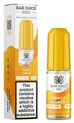 Bar Juice 5000 Nic Salt E-liquid Triple Mango 10mg