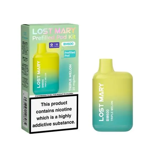 Lost Mary BM600 Prefilled Pod Vape Kit Triple Melon