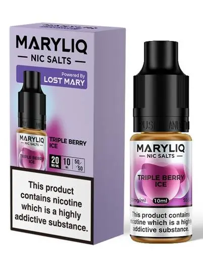 Maryliq Nic Salt E-Liquids By Lost Mary Triple Berry Ice 10mg
