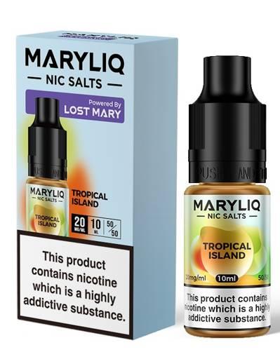 Maryliq Nic Salt E-Liquids By Lost Mary Tropical Island 10mg