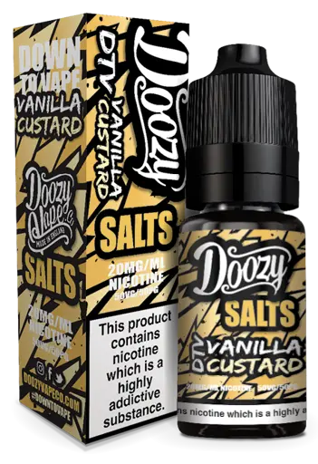 Doozy Salts Nicotine Salt E-Liquids Vanilla Custard 10mg