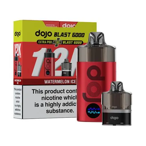 Vaporesso Dojo Blast 6000 Prefilled Pod Vape Kit Watermelon Ice 10mg bundle