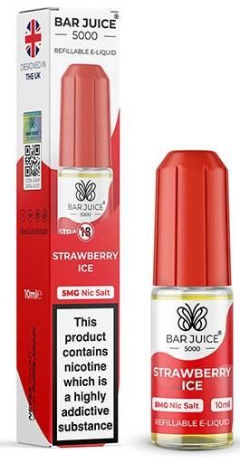 Bar Juice 5000 Nic Salt E-liquid Strawberry Ice 5mg