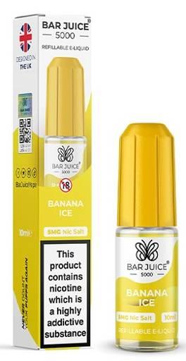 Bar Juice 5000 Nic Salt E-liquid Banana Ice 5mg