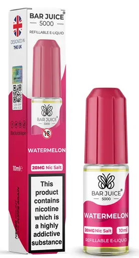 Bar Juice 5000 Nic Salt E-liquid Watermelon 20mg