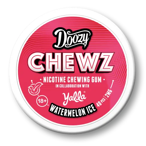 Doozy Chewz Nicotine Chewing Gum Watermelon