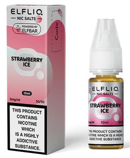 Elf Bar Elfliq Nic Salt E-Liquid Strawberry Ice 5mg