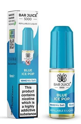 Bar Juice 5000 Nic Salt E-liquid Blue Ice Pop 10mg