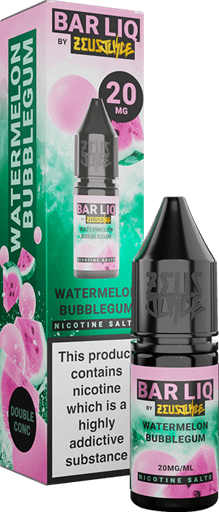 Zeus Juice Bar Liq Nic Salts Watermelon Bubblegum 10mg