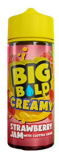 Big Bold Shortfill E-Liquids Strawberry Jam With Clotted Cream 100ml
