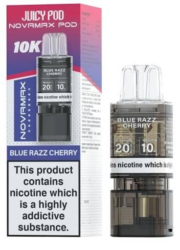 Juicy Pod Novamax 10K Prefilled Pods Blue Razz Cherry