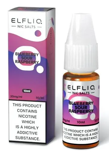 Elf Bar Elfliq Nic Salt E-Liquid Blueberry Sour Raspberry 20mg