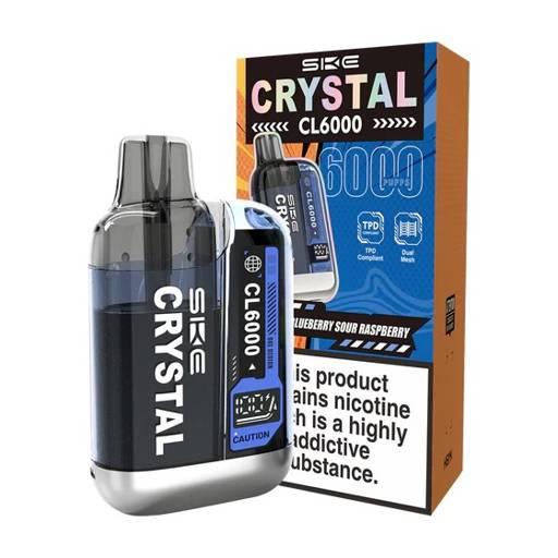 SKE Crystal CL6000 Prefilled Pod Vape Kit Blueberry Sour Raspberry