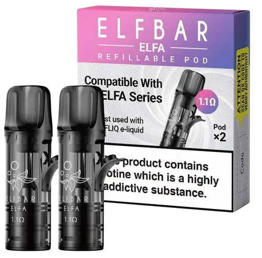Elfa Refillable Pod by Elf Bar 1.1 Ohm (2pk)