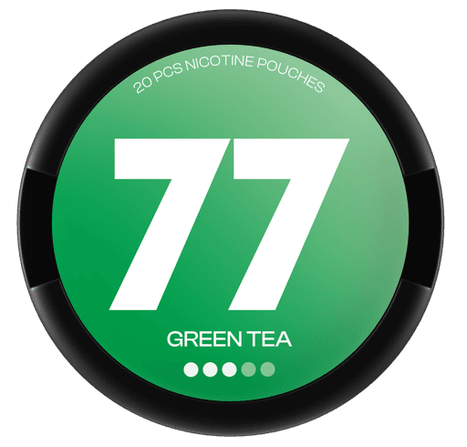 77 Nicotine Pouches Green Tea 10.4mg