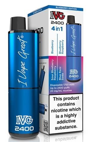 IVG 2400 4 in 1 Disposable Vape Blueberry Edition