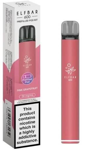 Elf Bar 600 Prefilled Pod Kit Pink Grapefruit