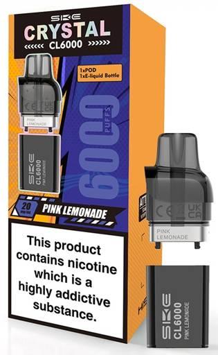 SKE Crystal CL6000 Prefilled Vape pods Pink Lemonade