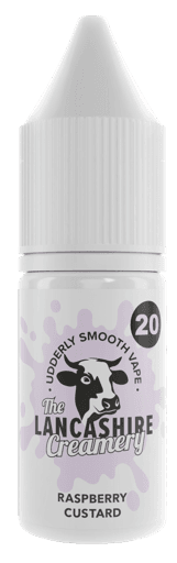 Lancashire Creamery Nic Salt E-liquids Raspberry Custard 5mg
