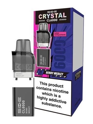 SKE Crystal CL6000 Prefilled Vape pods Berry Medley