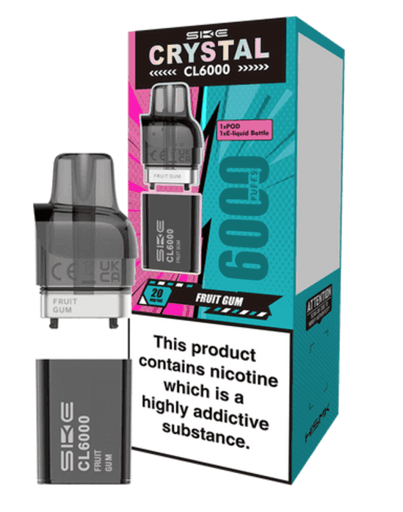 SKE Crystal CL6000 Prefilled Vape pods Fruit Gum