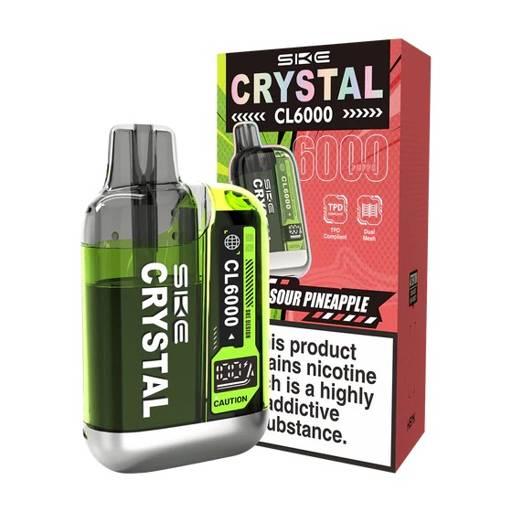 SKE Crystal CL6000 Prefilled Pod Vape Kit Sour Pineapple
