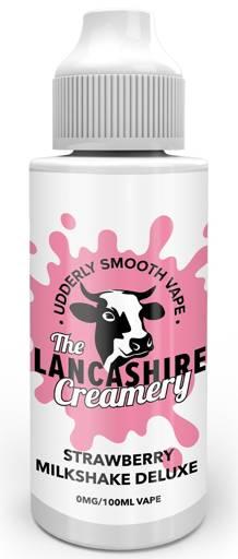 The Lancashire Creamery - 100ml Shortill E-Liquids Strawberry Milkshake