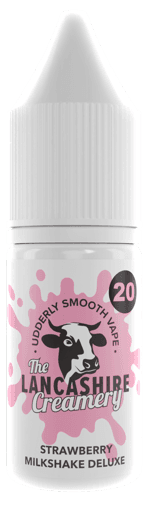 Lancashire Creamery Nic Salt E-liquids Strawberry Milkshake 5mg