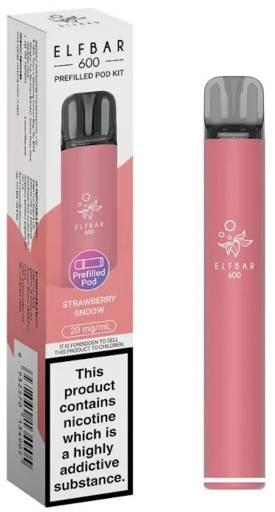 Elf Bar 600 Prefilled Pod Kit Strawberry Snoow