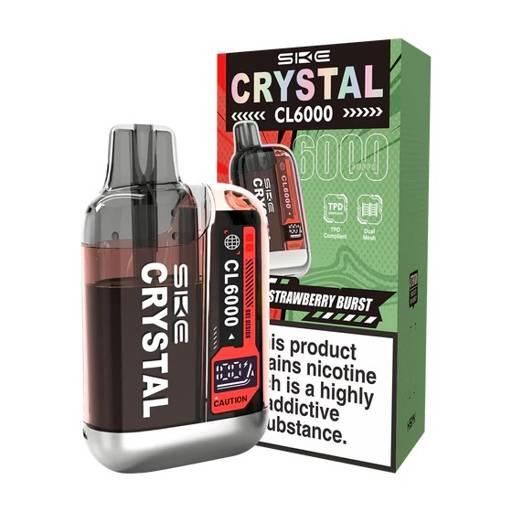 SKE Crystal CL6000 Prefilled Pod Vape Kit Strawberry Burst