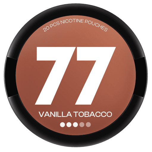 77 Nicotine Pouches Vanilla Tobacco 10.4mg